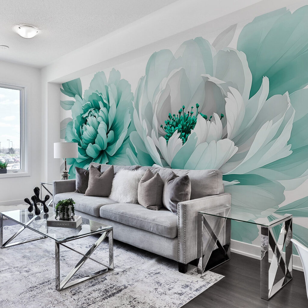 Twee bloemen, volle bloemblaadjes — interieur 3