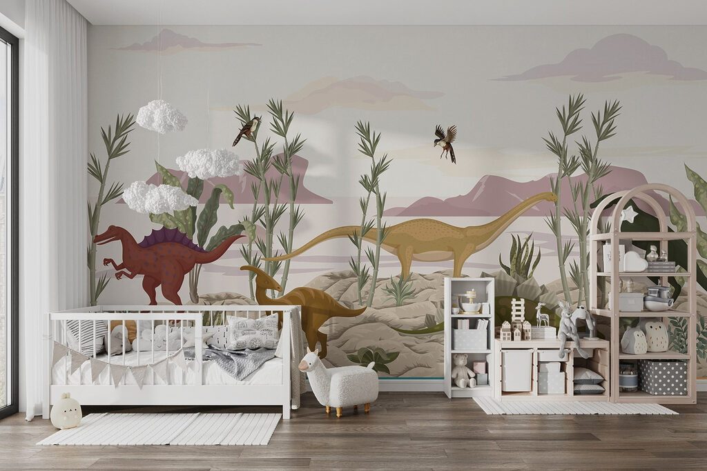 Dinosaurussen tussen lichte bergen — interieur 2