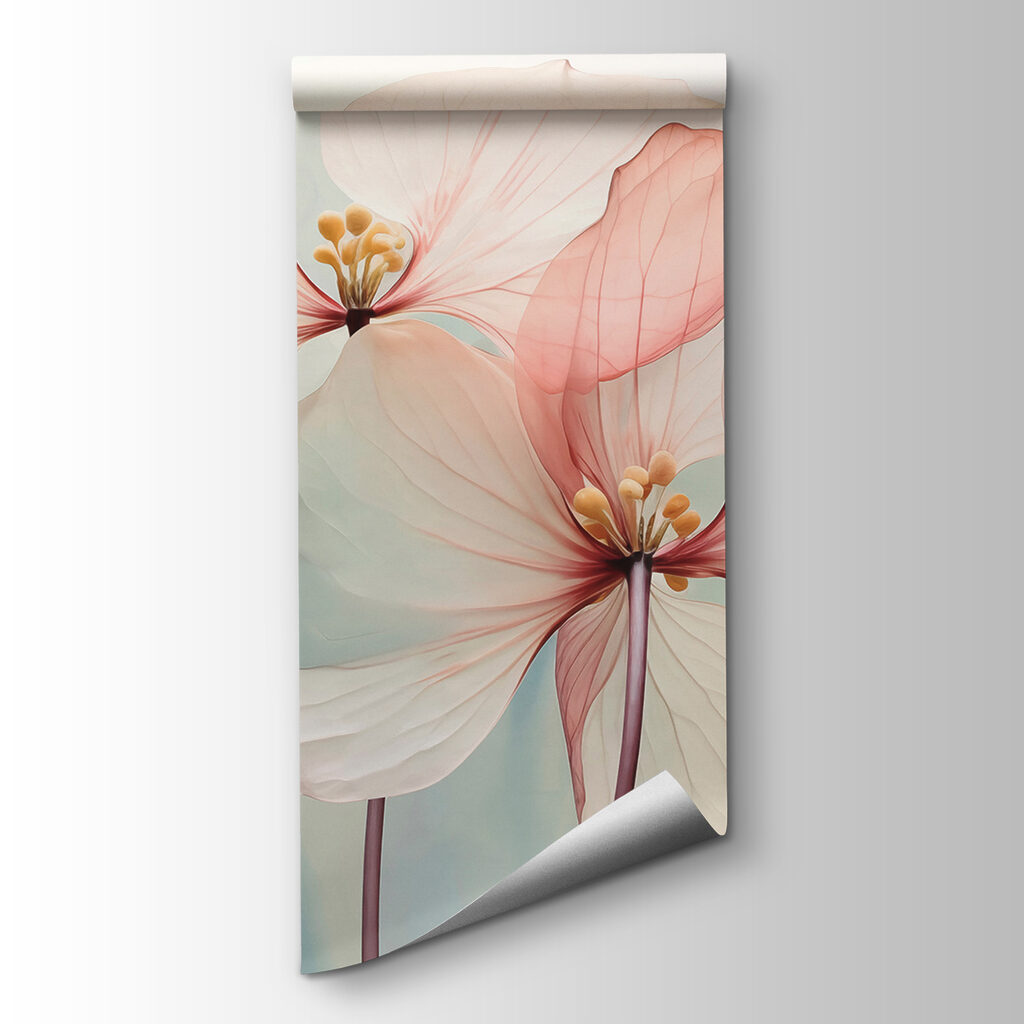 Twee bloemen in pastellicht — productweergave