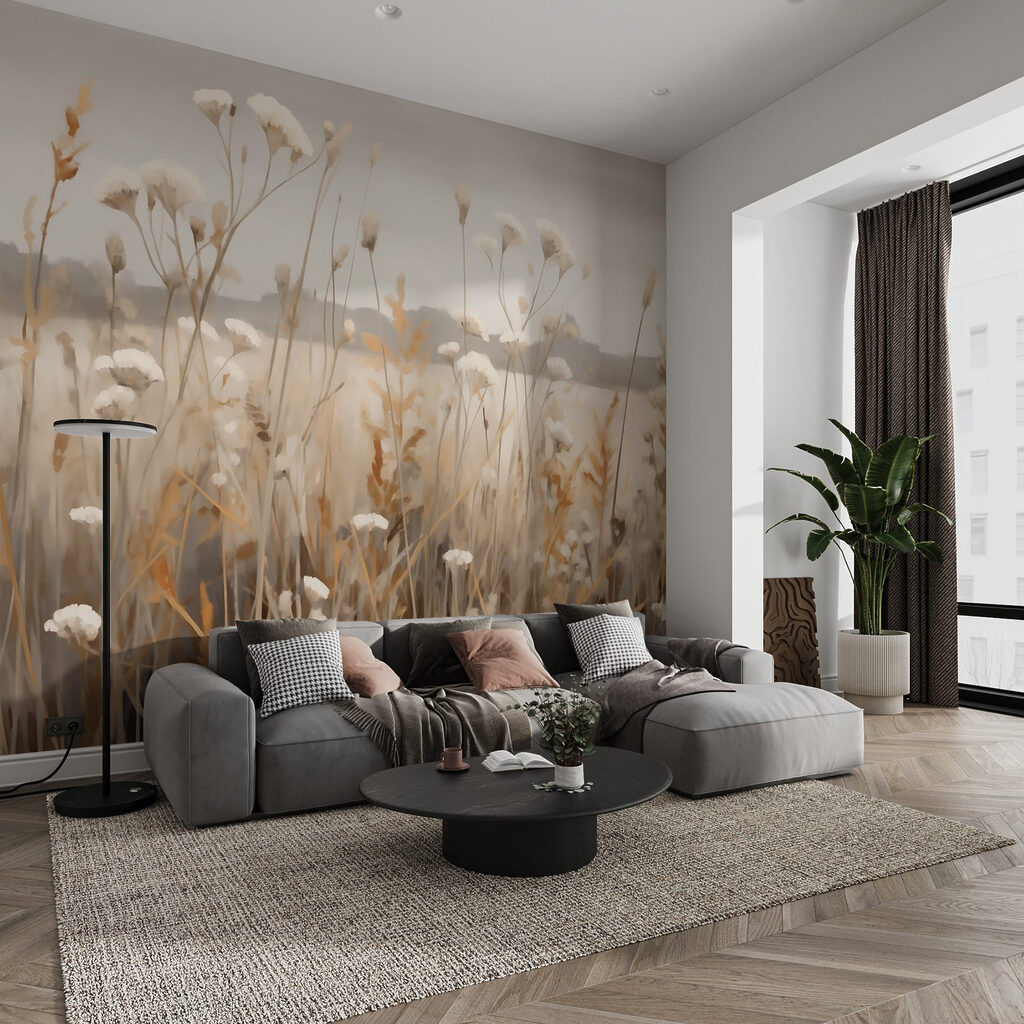 Witte veldbloemen voor heuvels — interieur 2