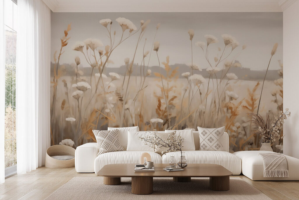 Witte veldbloemen voor heuvels — interieur 3