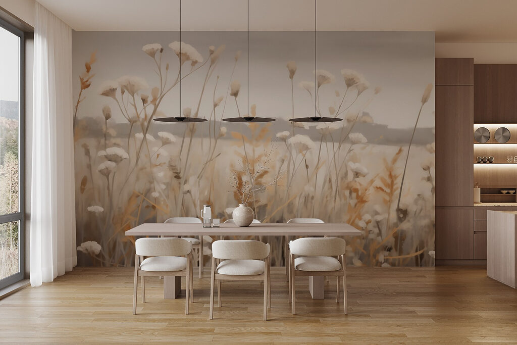 Witte veldbloemen voor heuvels — interieur 4
