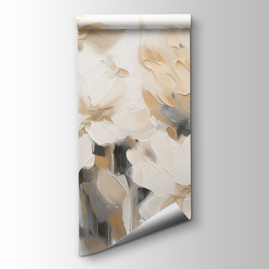 Schilderij van bloemen op een witte achtergrond — productweergave