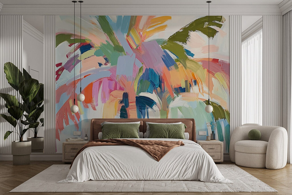 Schilderij van een palmboom — interieur 1