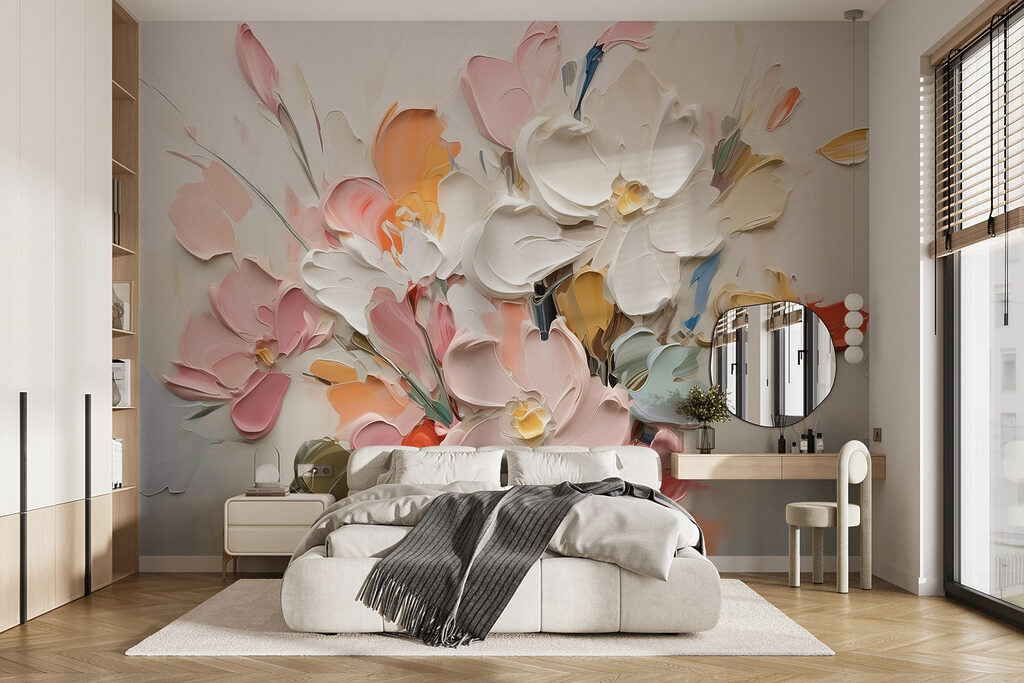 Kleurig boeket met verfreliëf — interieur 2