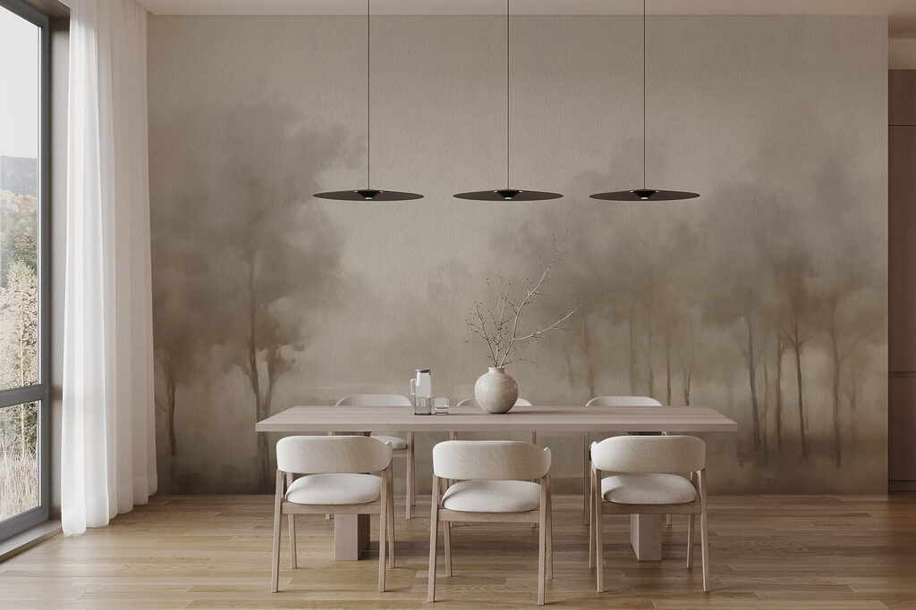 Bomen aan stil water — interieur 3