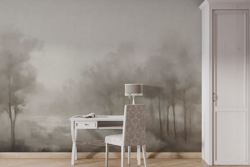 Bomen aan stil water — interieur 3