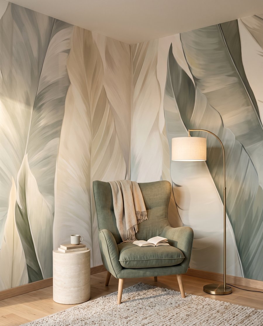 Lichte bladeren langs elkaar — interieur 3