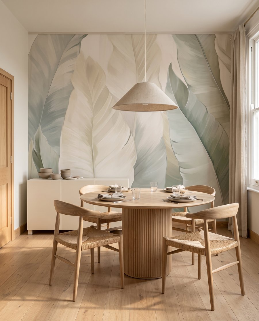 Lichte bladeren langs elkaar — interieur 8