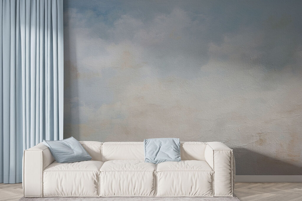 Zachte hemel met verfstructuur — interieur 2