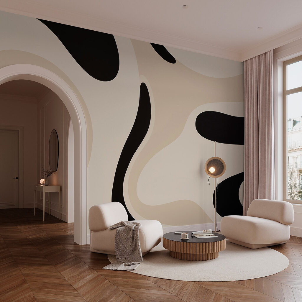 Zwart-wit patroon — interieur 3