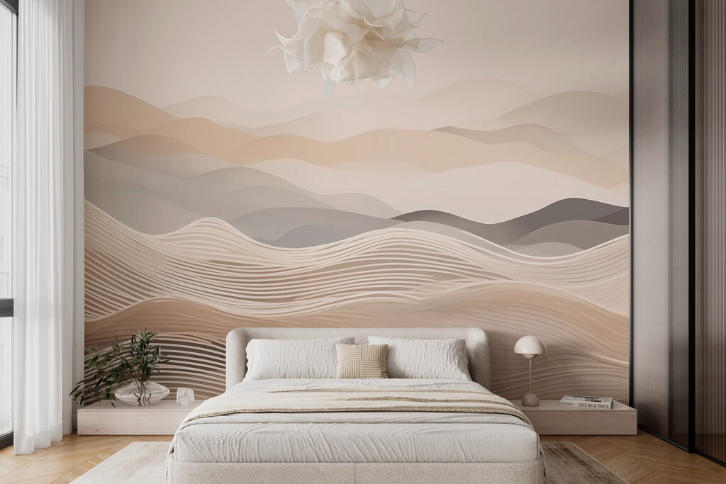 Heuvels boven golvende lijntjes — interieur 2