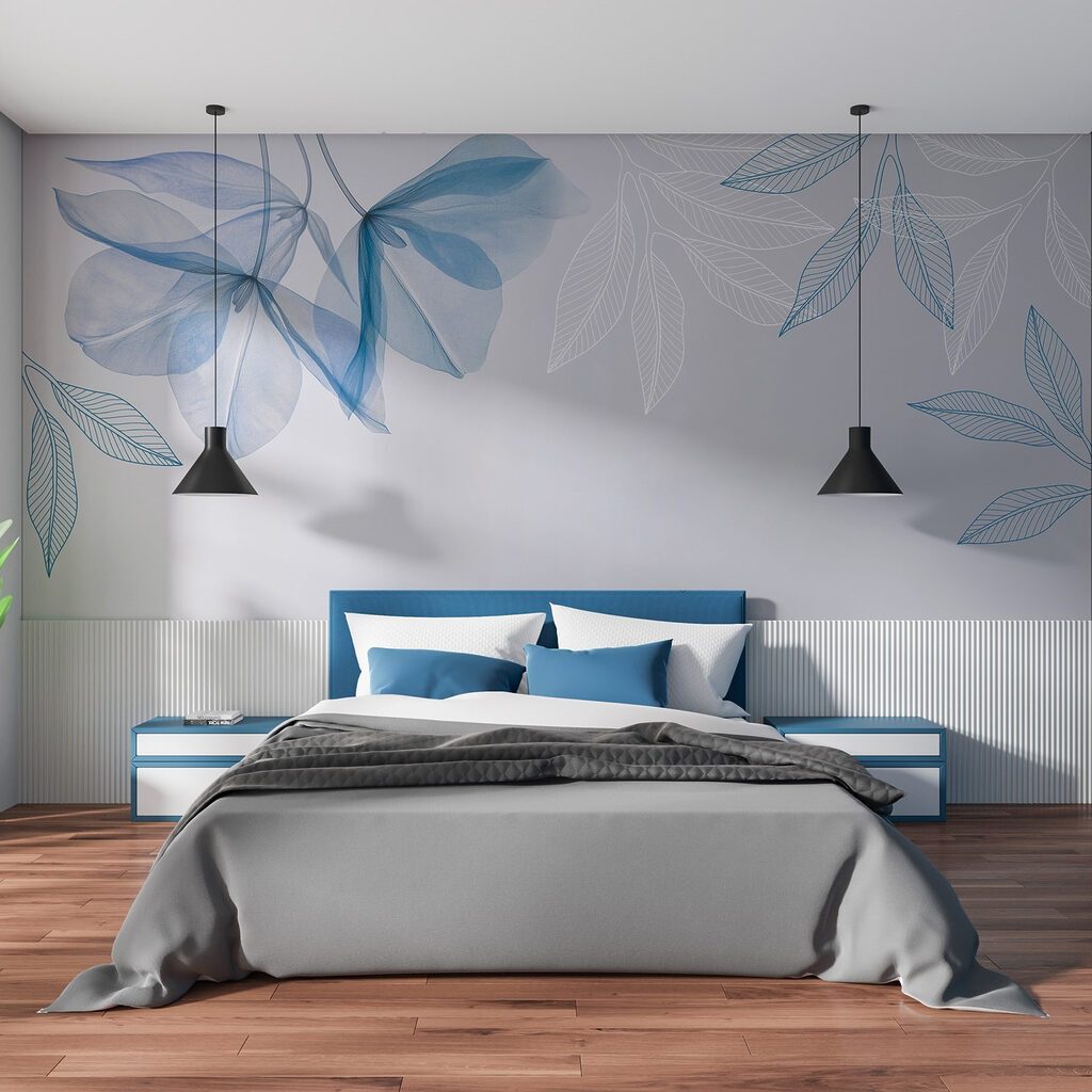 Blaadjes boven open ruimte — interieur 1