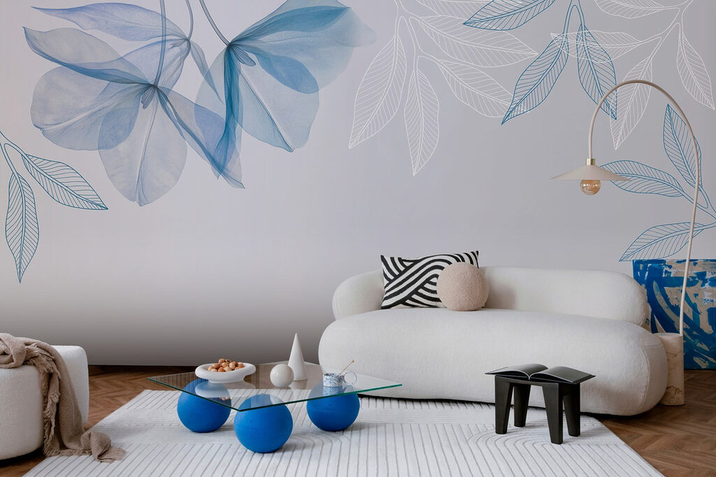 Blaadjes boven open ruimte — interieur 4