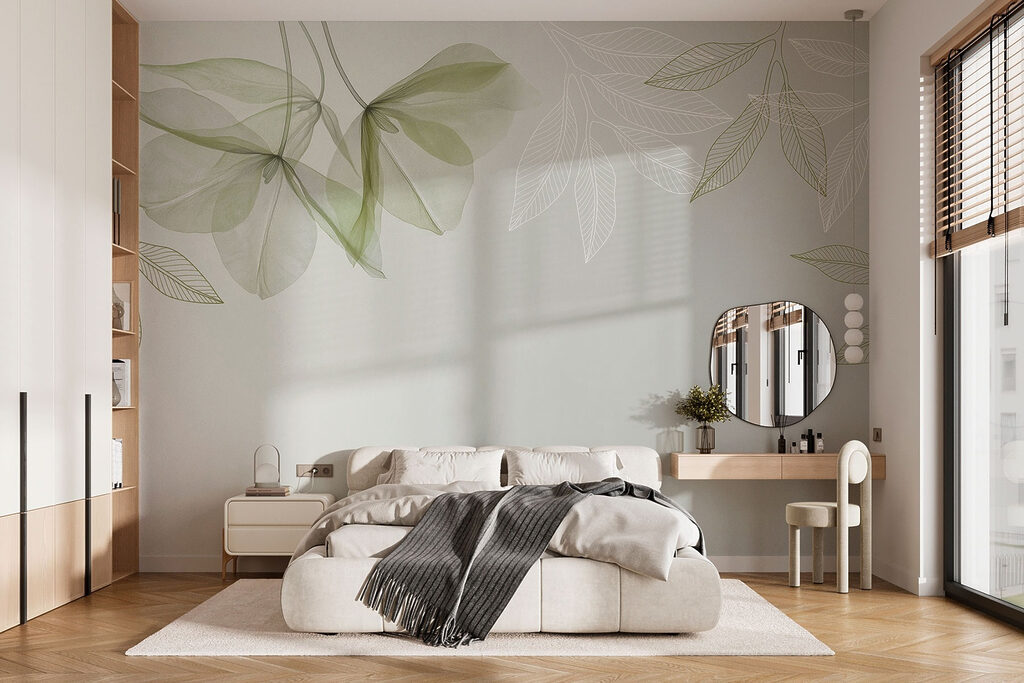 Blaadjes boven open ruimte — interieur 2