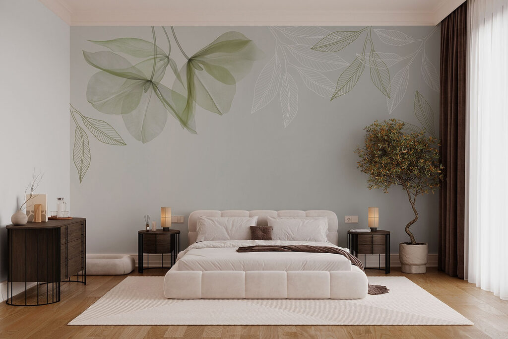 Blaadjes boven open ruimte — interieur 3
