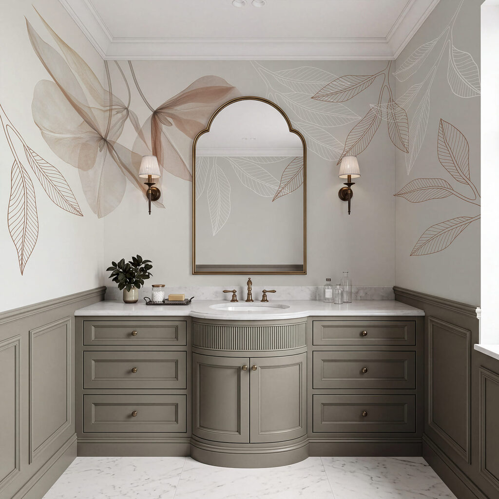 Blaadjes boven open ruimte — interieur 3