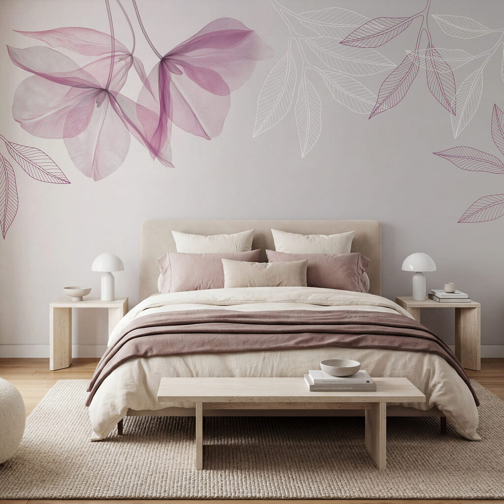 Blaadjes boven open ruimte — interieur 1