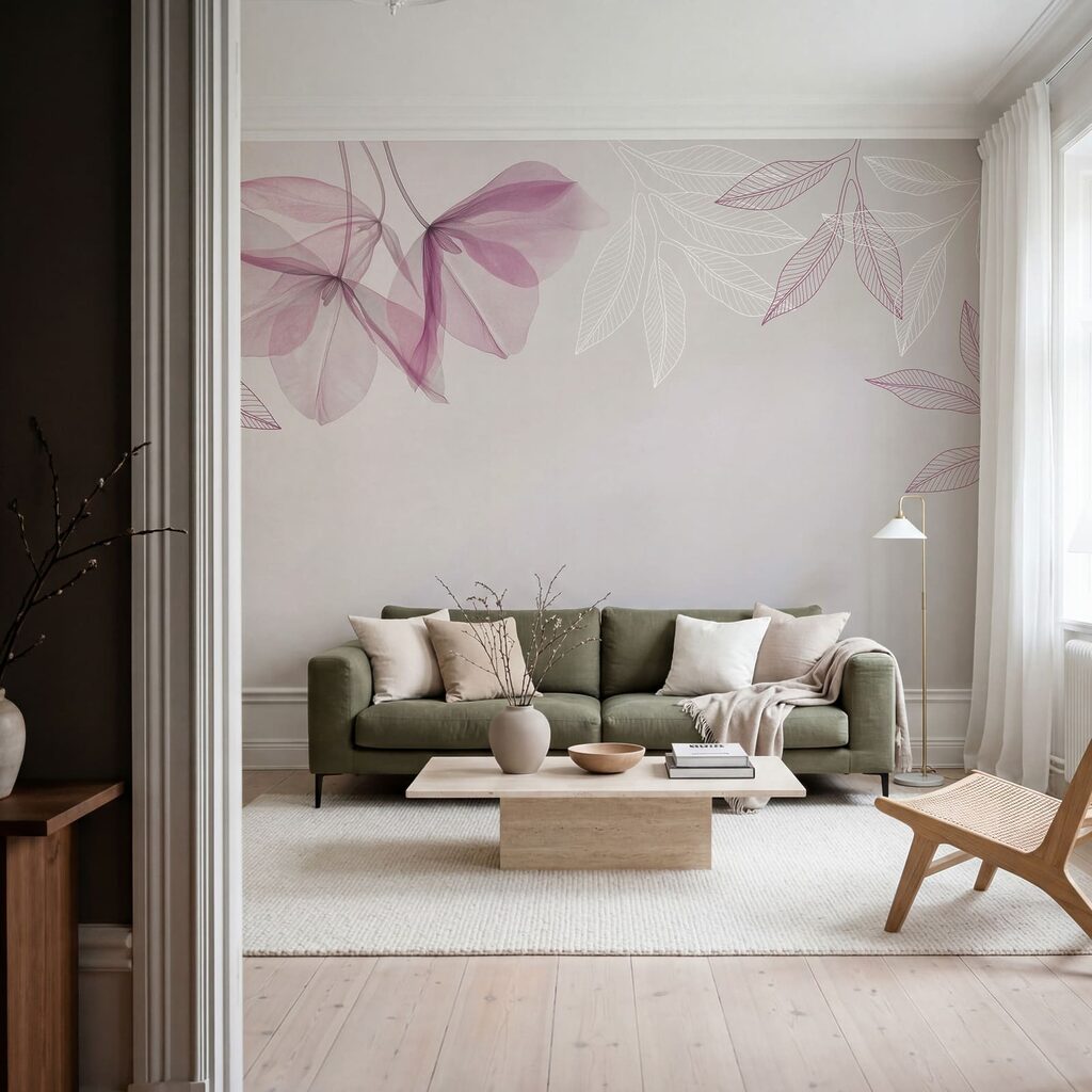 Blaadjes boven open ruimte — interieur 2
