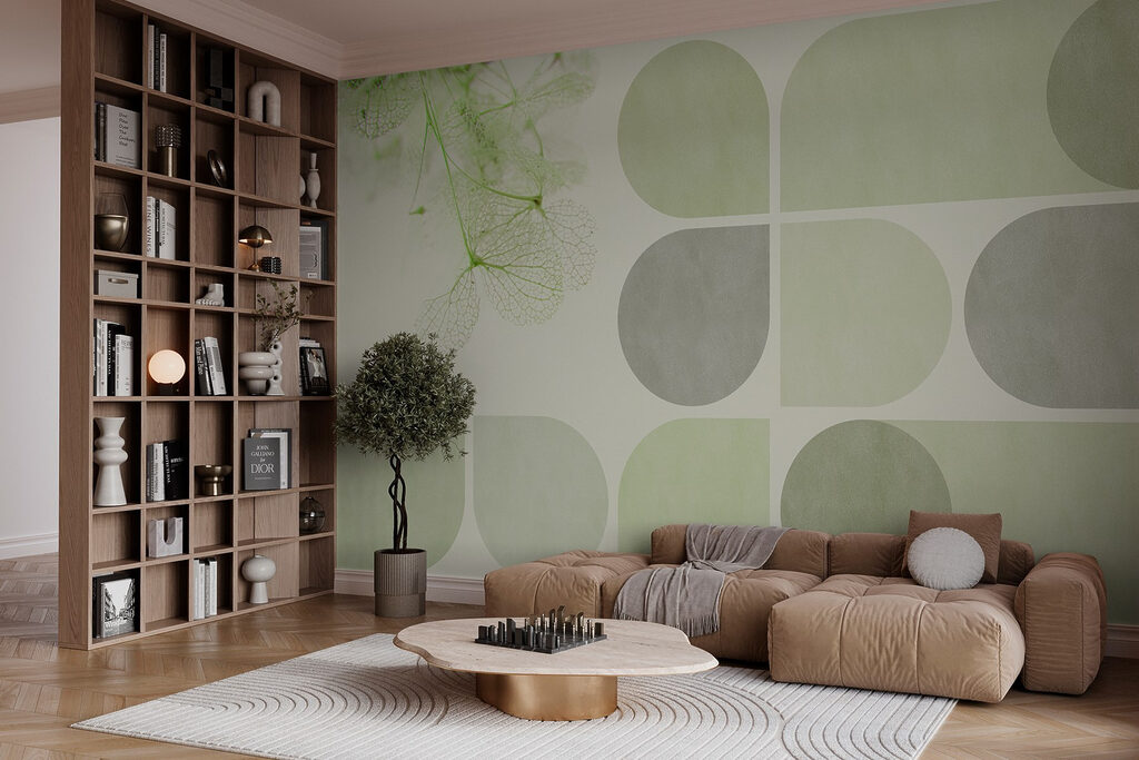 Groene bogen naast bladnerven — interieur 2