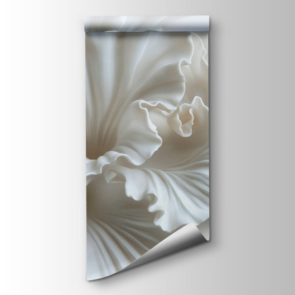 Elegante, witte bloemvormen die met elkaar verweven zijn — productweergave