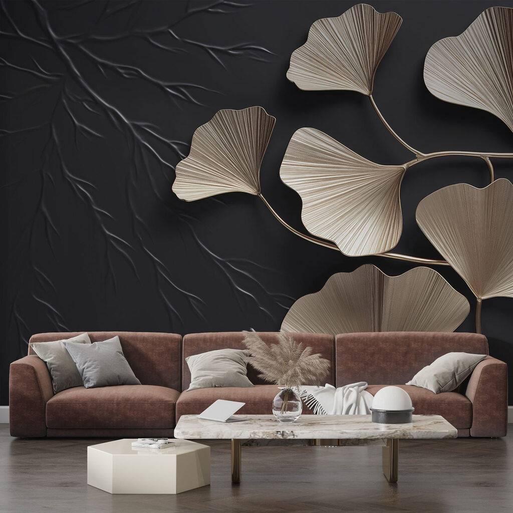 Ginkgowaaiers tegen antraciet — interieur 2