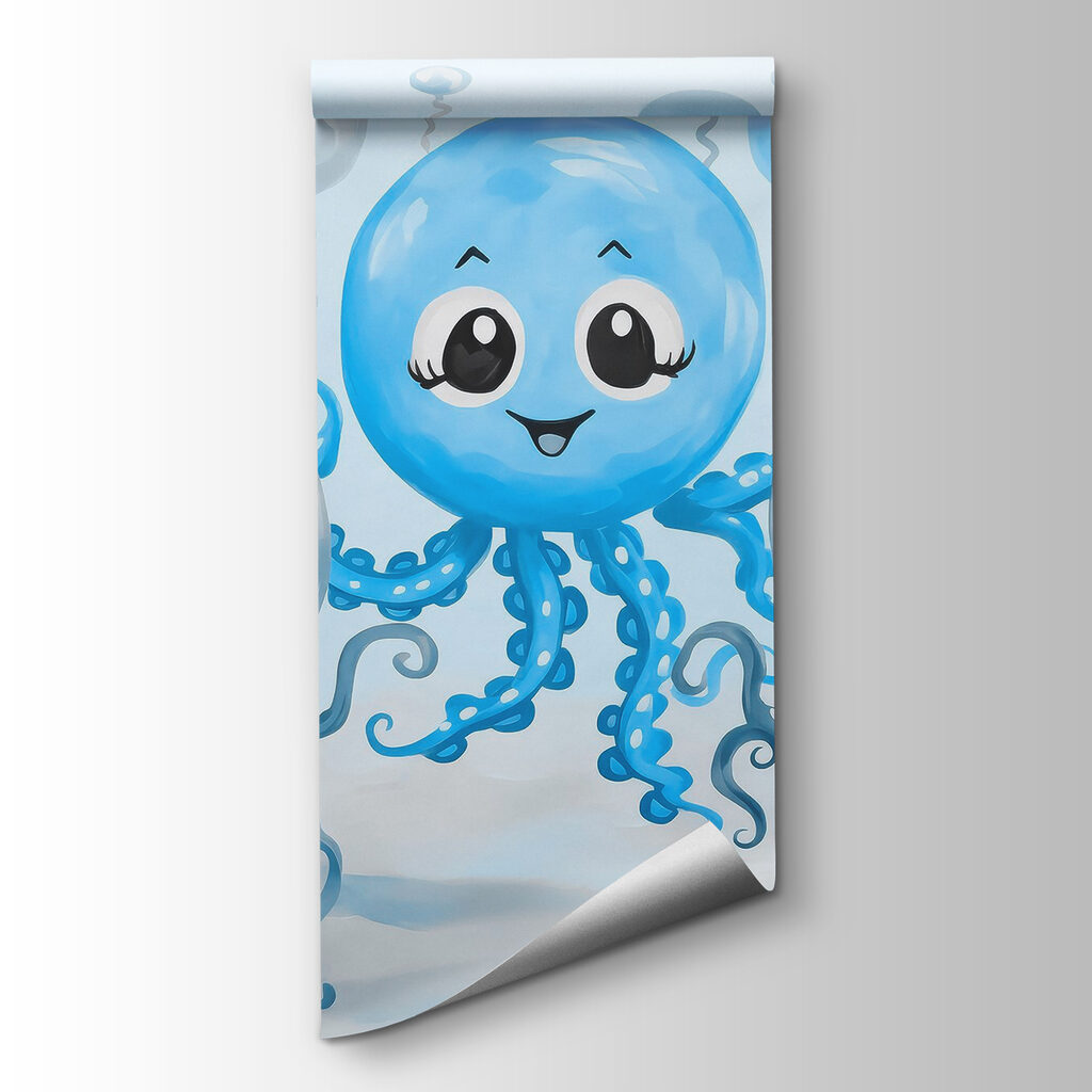 Drie octopusjes onder ballonnen — productweergave