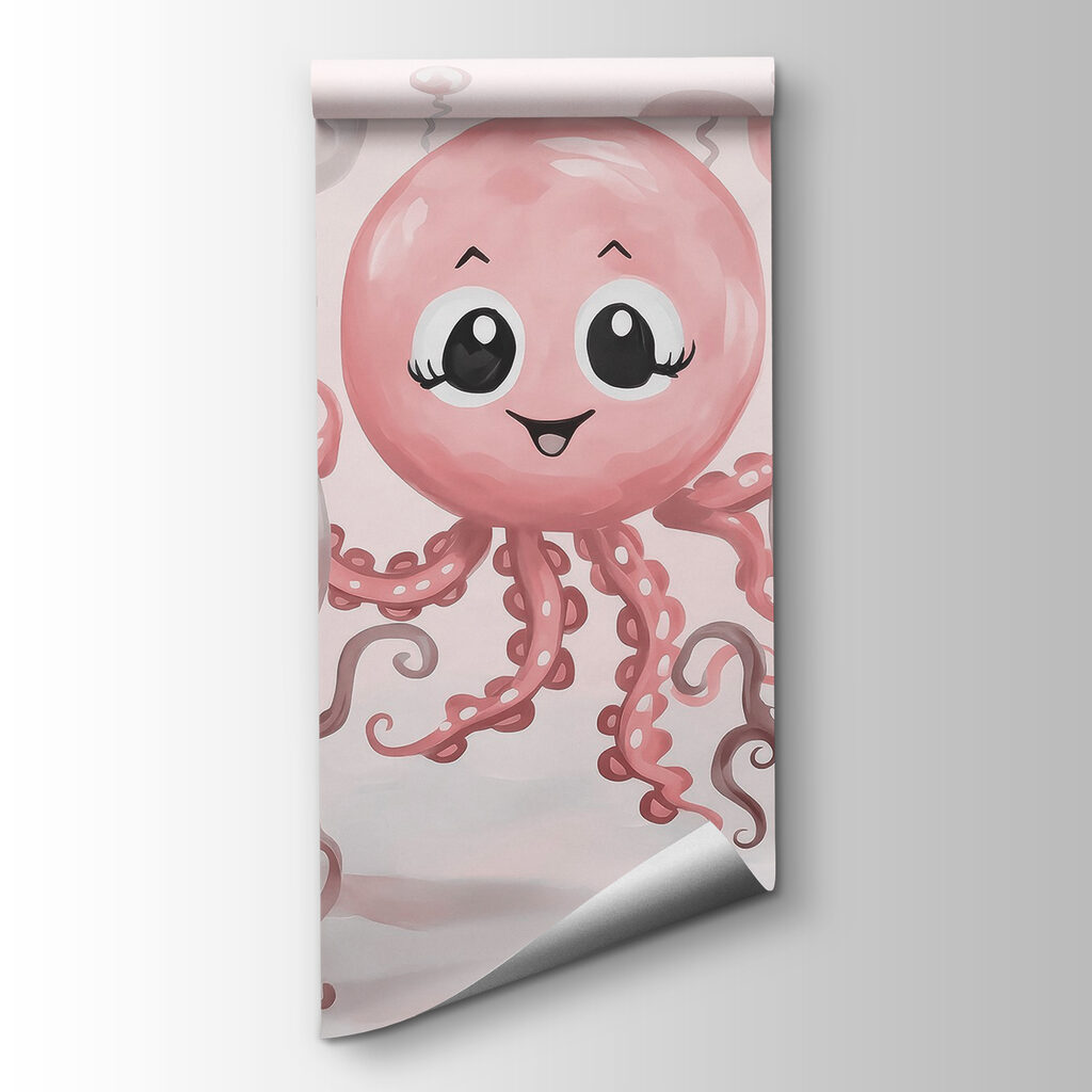 Drie octopusjes onder ballonnen — productweergave