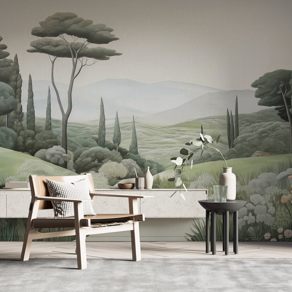 Pad door een cipressentuin — interieur 2