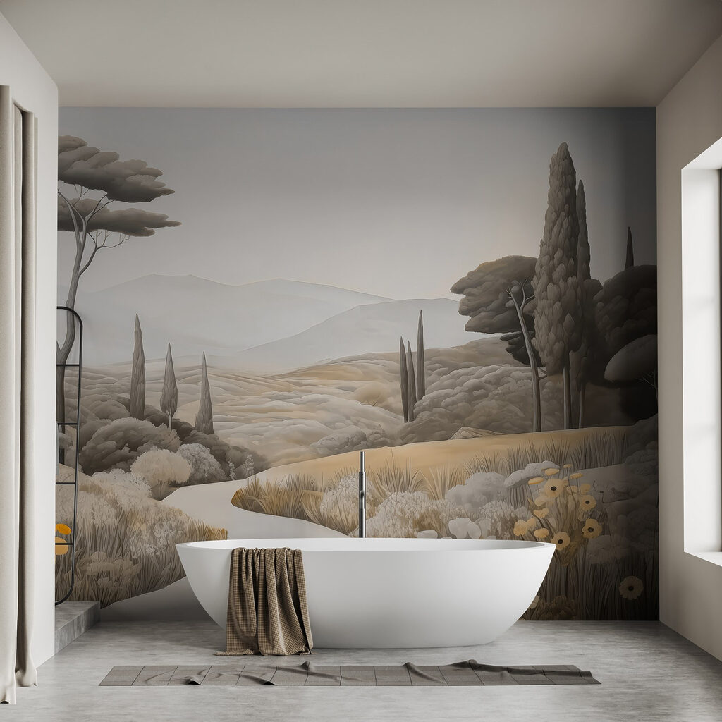 Pad door een cipressentuin — interieur 3