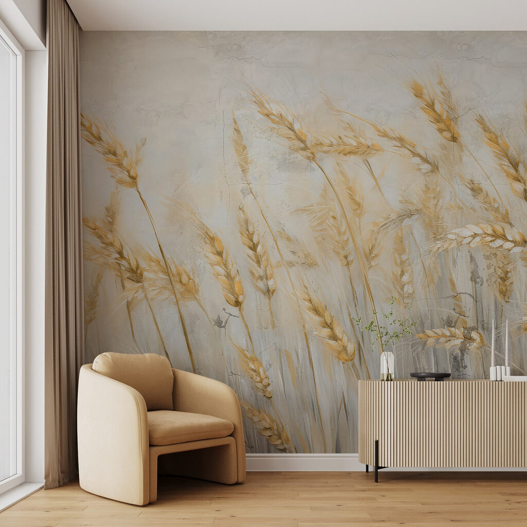 Schilderij van tarwe in een veld — interieur 2