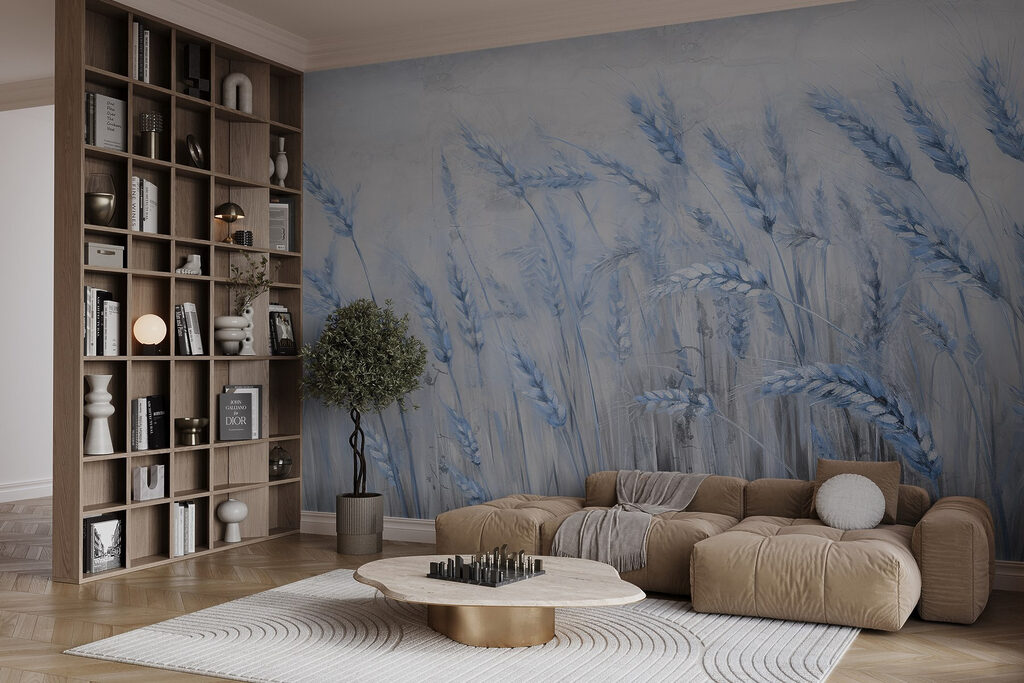 Zachte blauwe golven van zachte tarwe — interieur 2