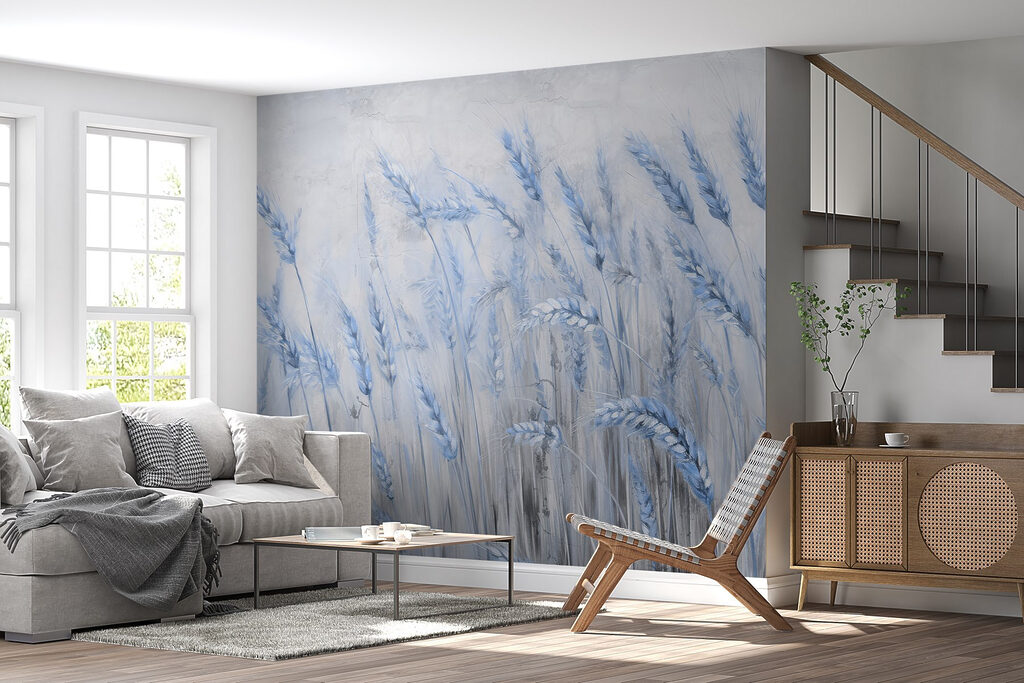 Zachte blauwe golven van zachte tarwe — interieur 3