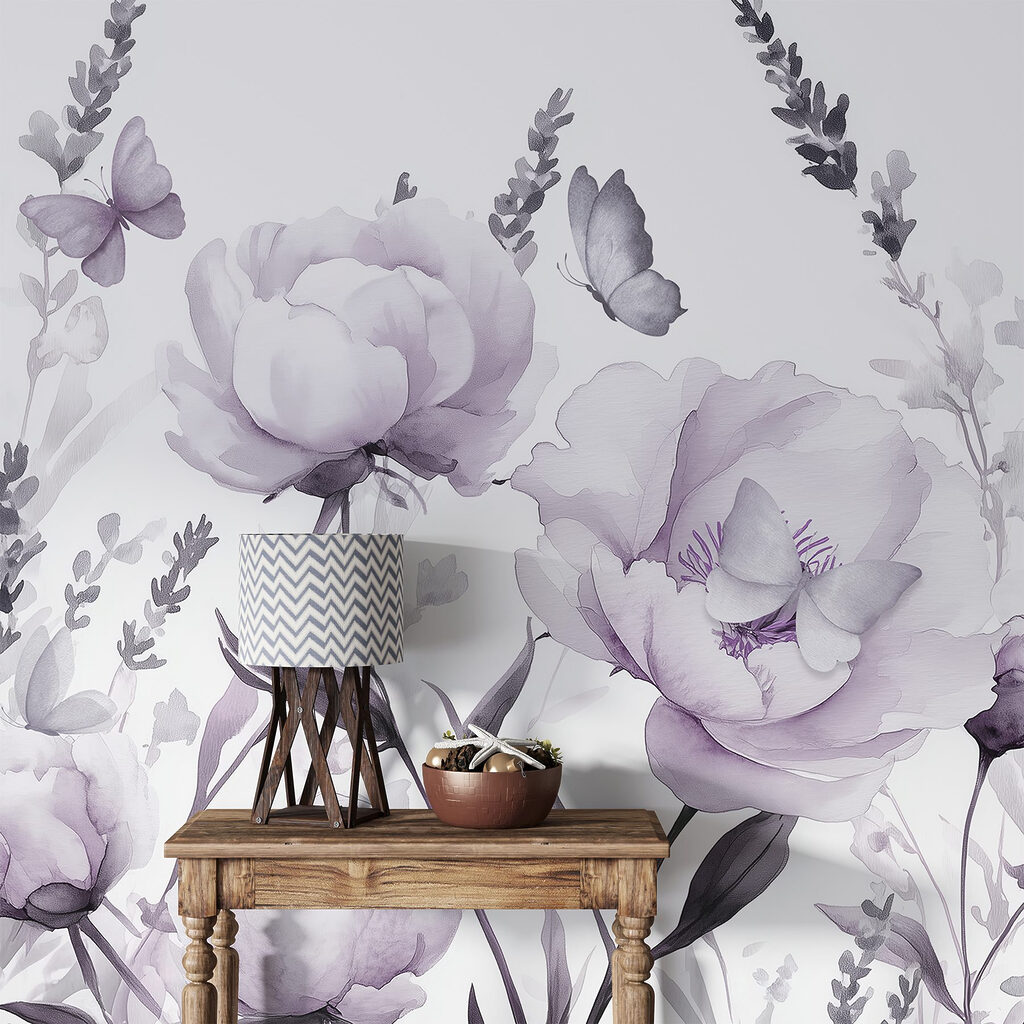 Delicate bloemblaadjes dansen in de wind — interieur 4