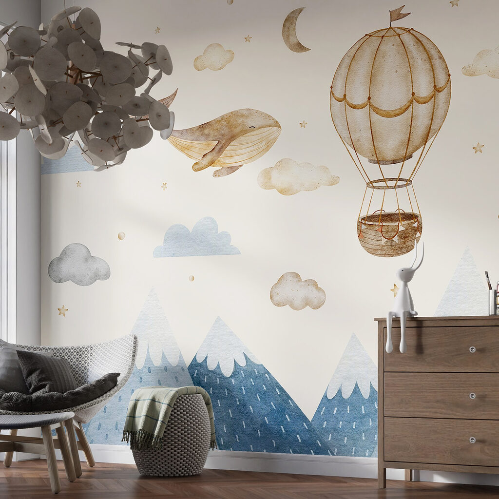 Walvis naast een luchtballon — interieur 1