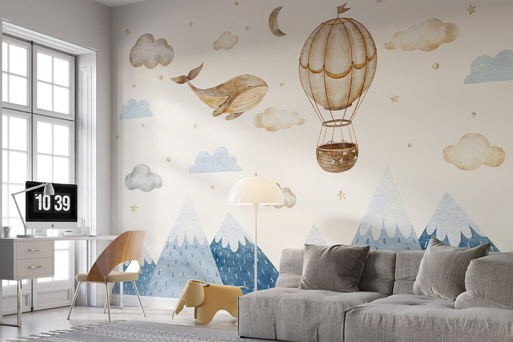 Walvis naast een luchtballon — interieur 2
