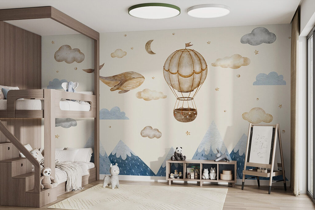 Walvis naast een luchtballon — interieur 3