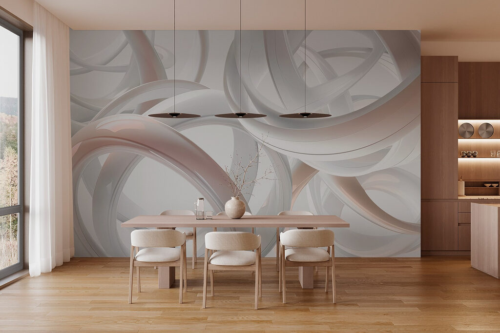 Witte ringen in lintvormen — interieur 2