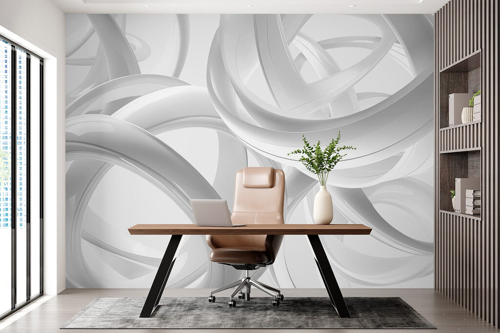 Witte ringen in lintvormen — interieur 2
