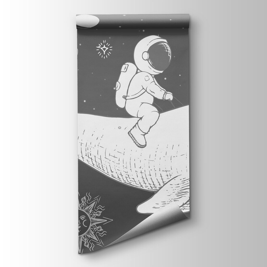 Astronaut op een ruimtewalvis — productweergave