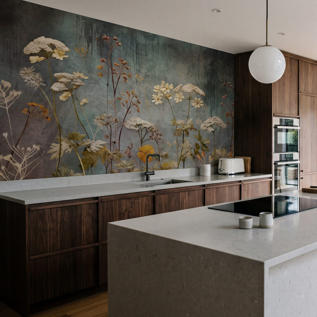 Verfijnde bloemen tegen een zachte achtergrond in een interieur