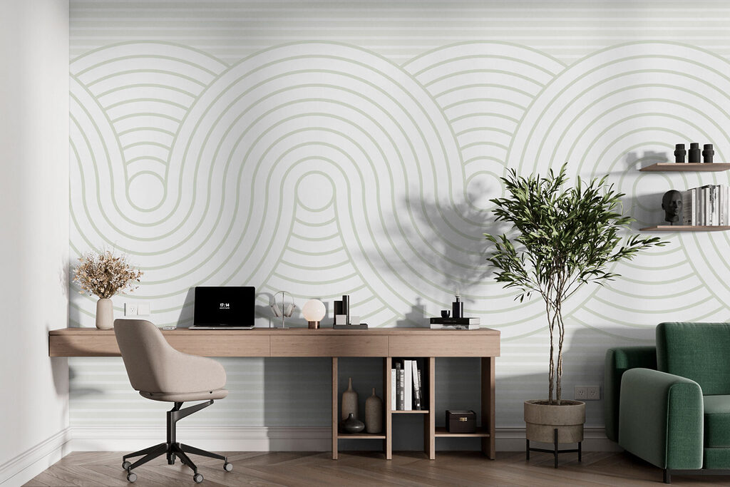 Golflijnen met ronde bochten — interieur 1