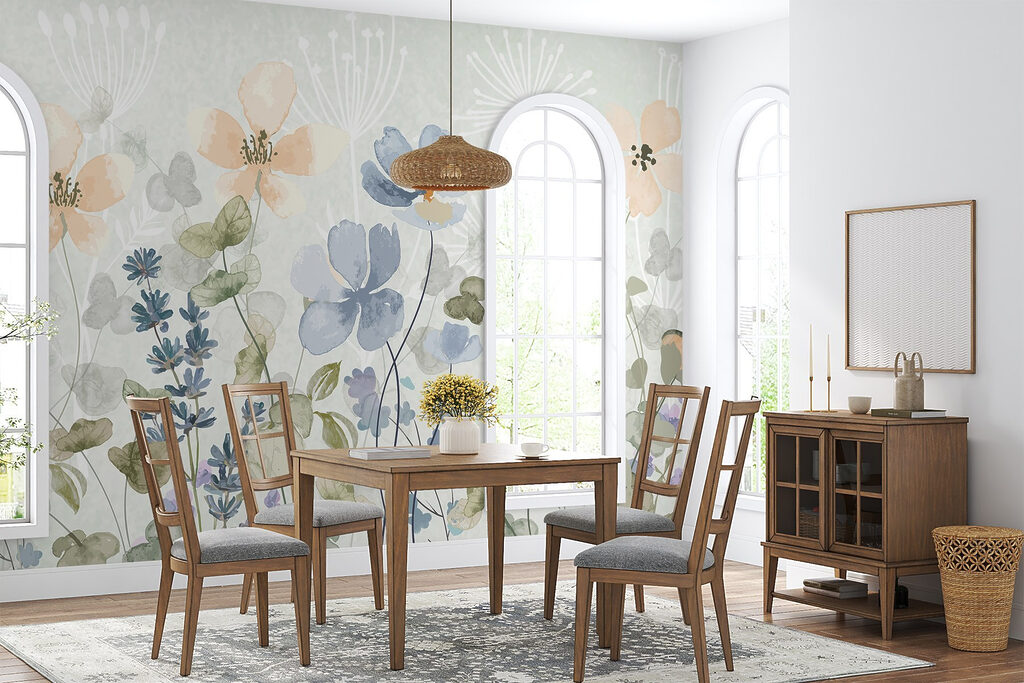 Bloemenweide met ronde bladeren — interieur 3
