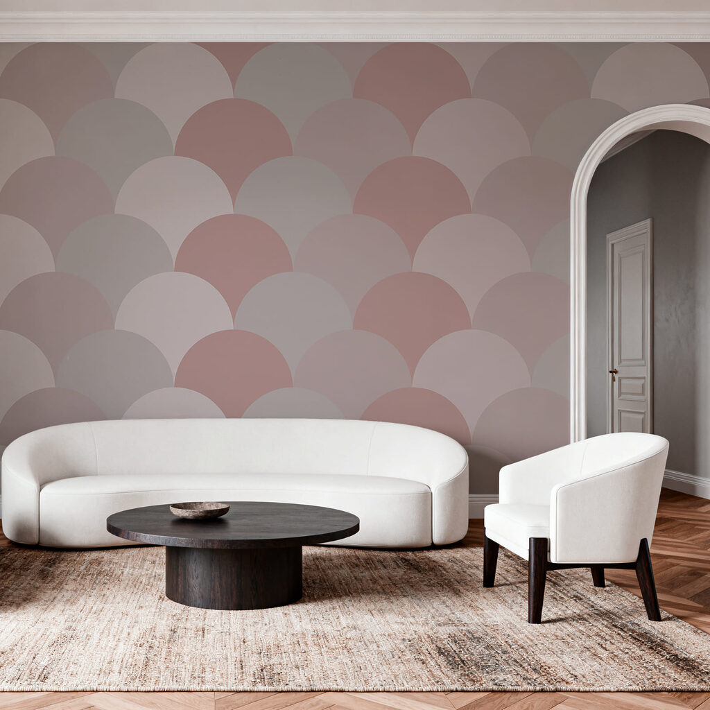 Roze schubben naast elkaar — interieur 2