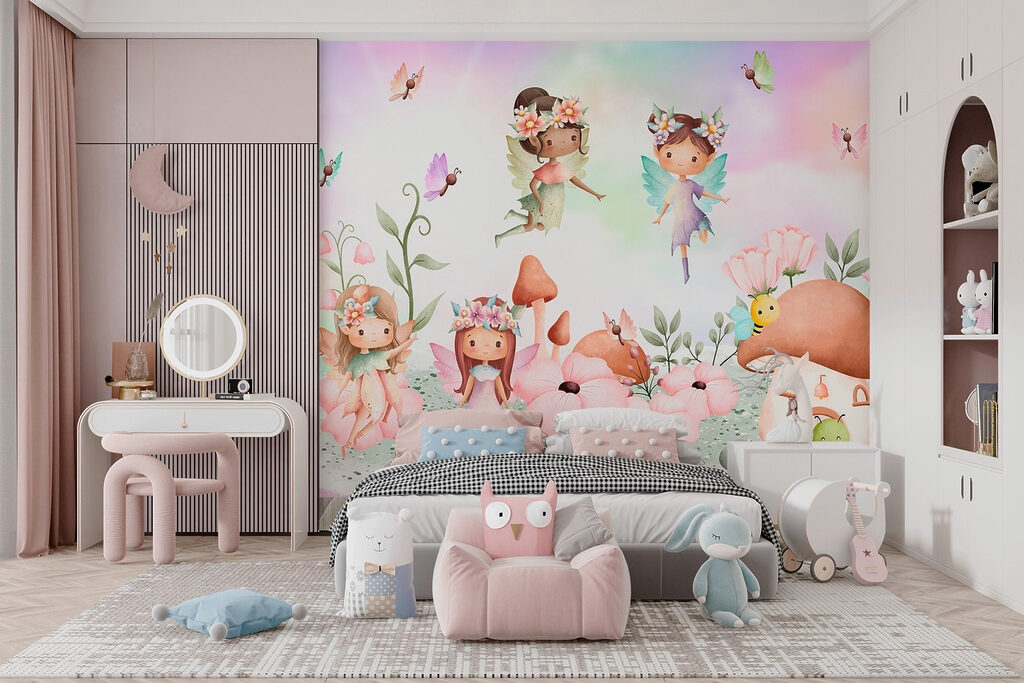 Groep feeën in een tuin — interieur 2
