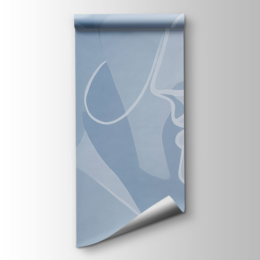 Twee gezichten in blauw — productweergave