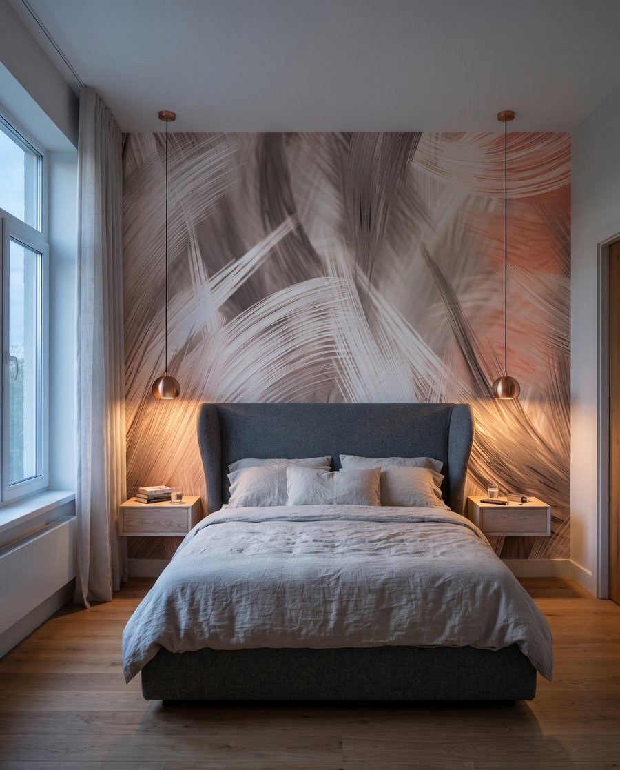 Roze vegen naast grijs — interieur 2