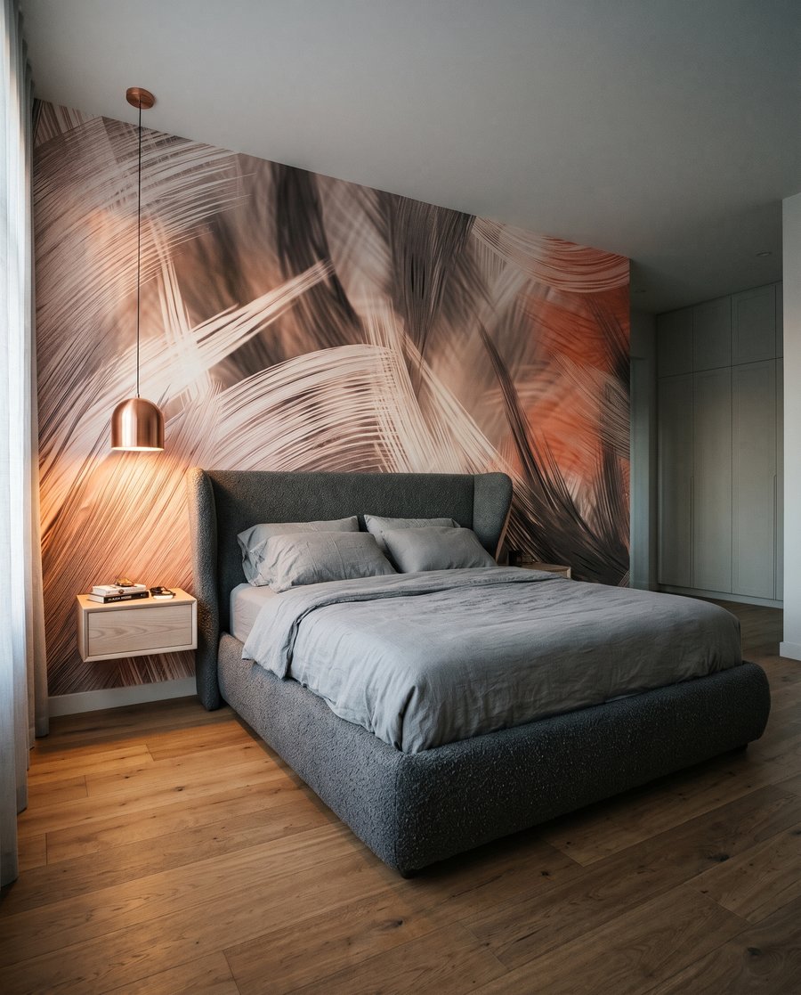 Roze vegen naast grijs — interieur 3