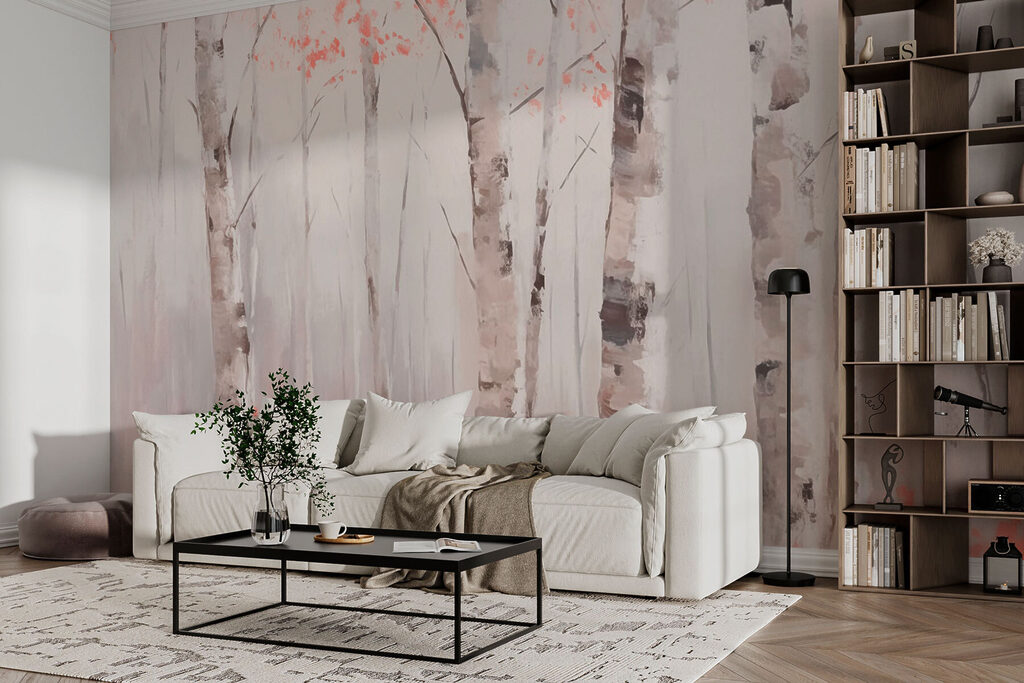 Berken met roze accenten — interieur 3