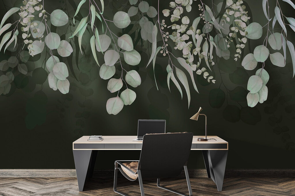 Hangend groen op donker — interieur 5